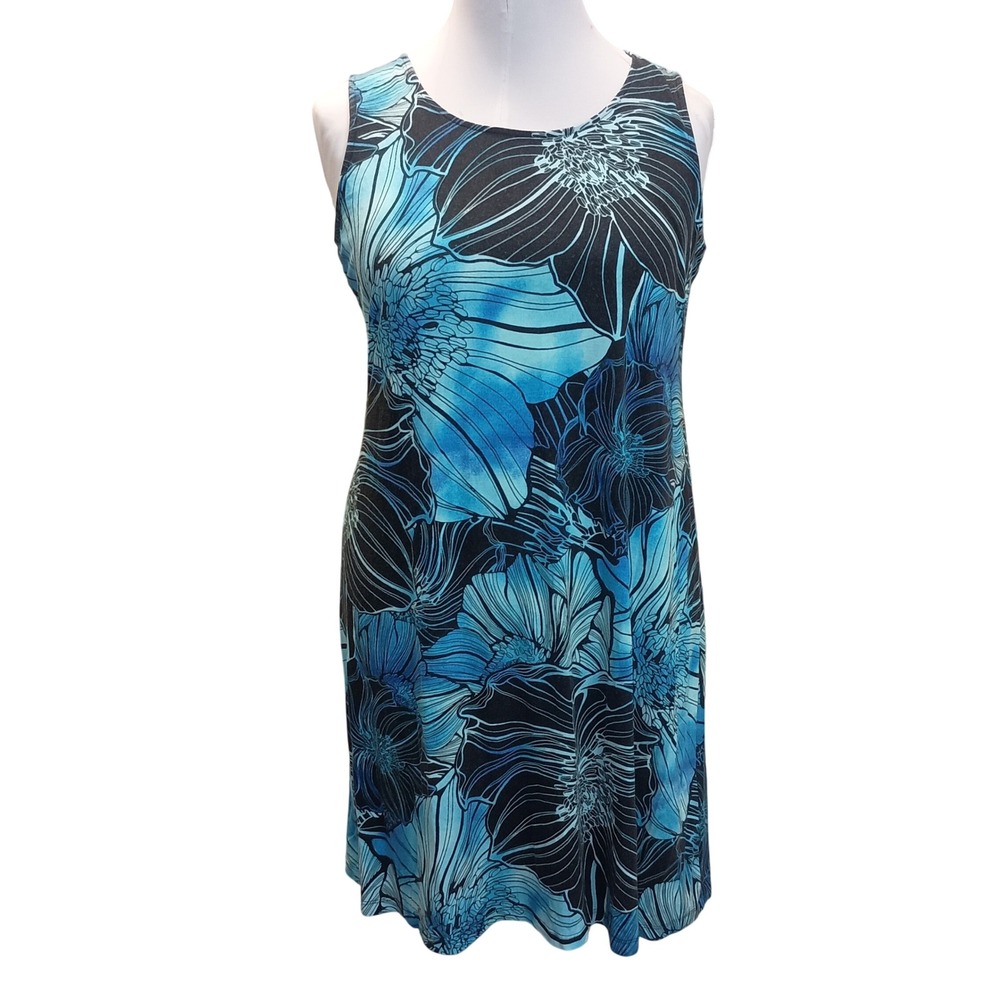 Chicos Black‎ w/White Flowers Dress SKUW040